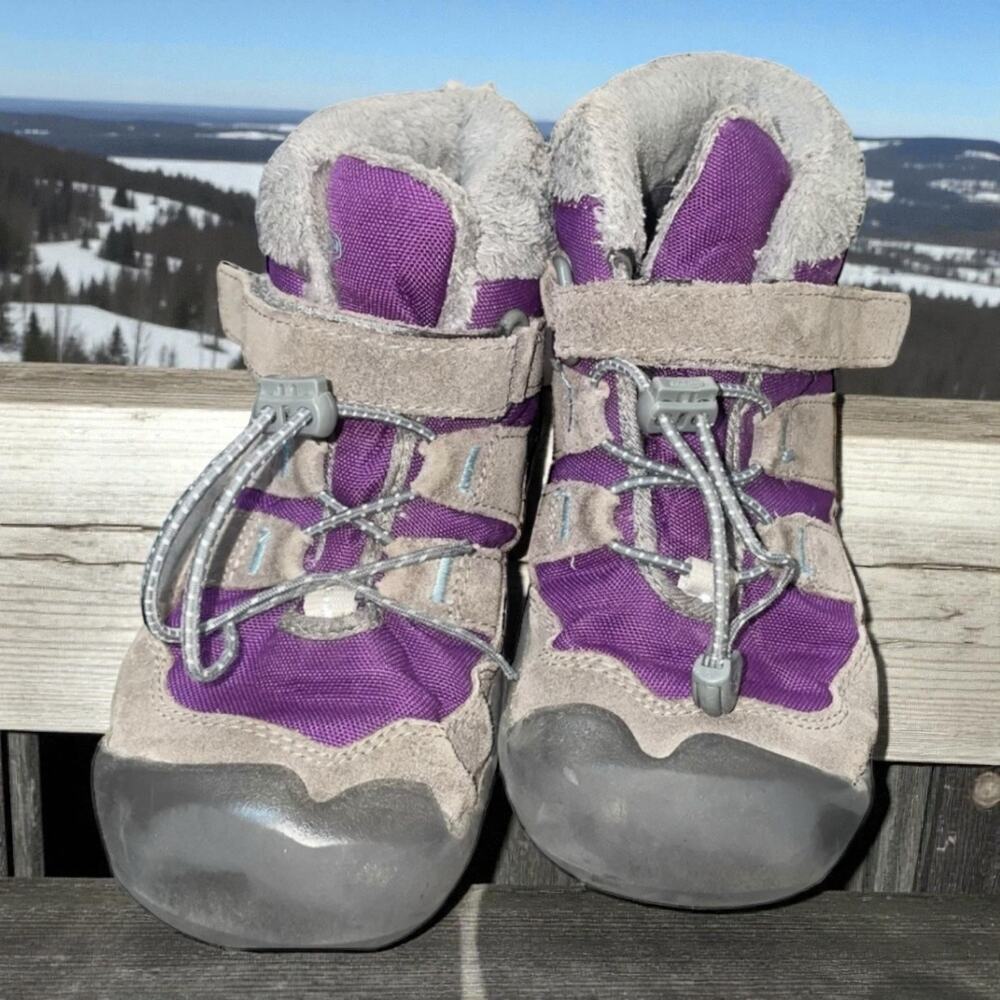 Keen Knotch Chukka Boots Toddler 1 Purple Gray Washable Lightweight Kids Sneaker